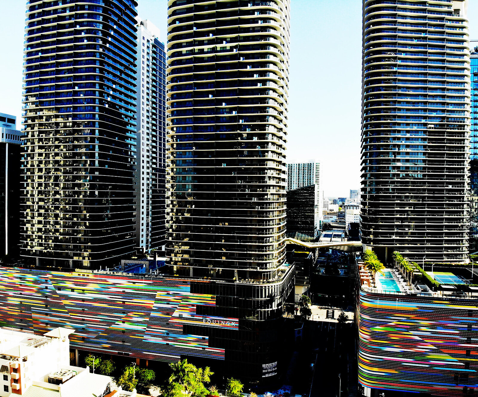 Brickell Heights towers in Miami, the building that will house Chiro in Brickell